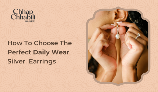 daily wear silver earrings