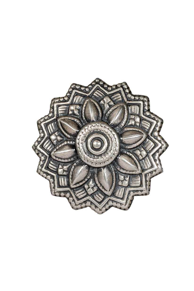 Chhap Flora Oxidized Studs