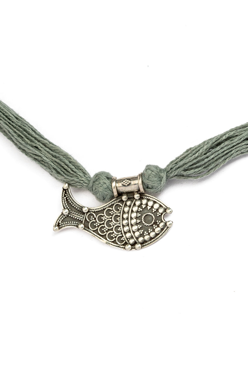 Chhap Fishful Sarafa Pendant