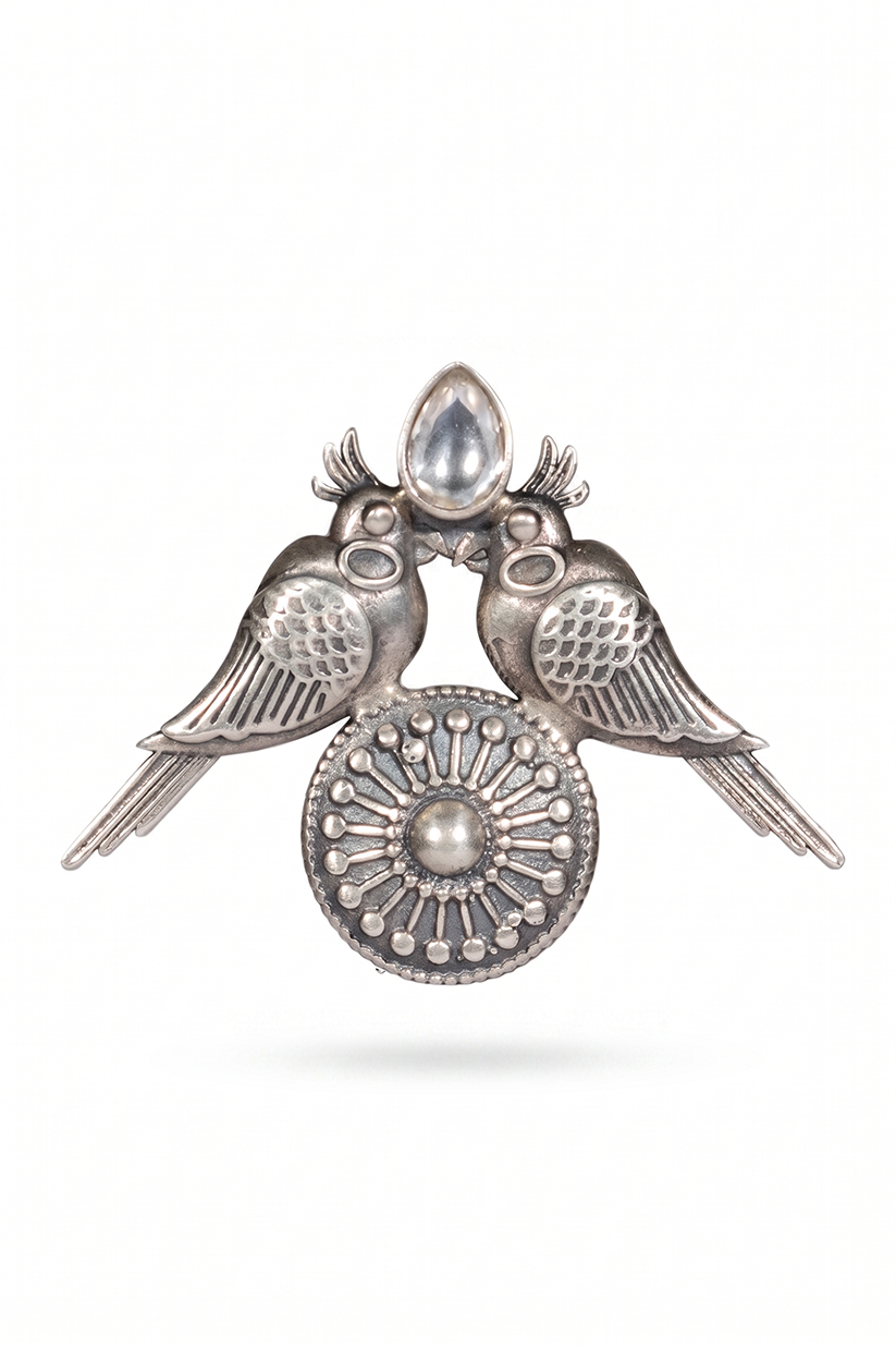 Chhabili Twin Bird Earring