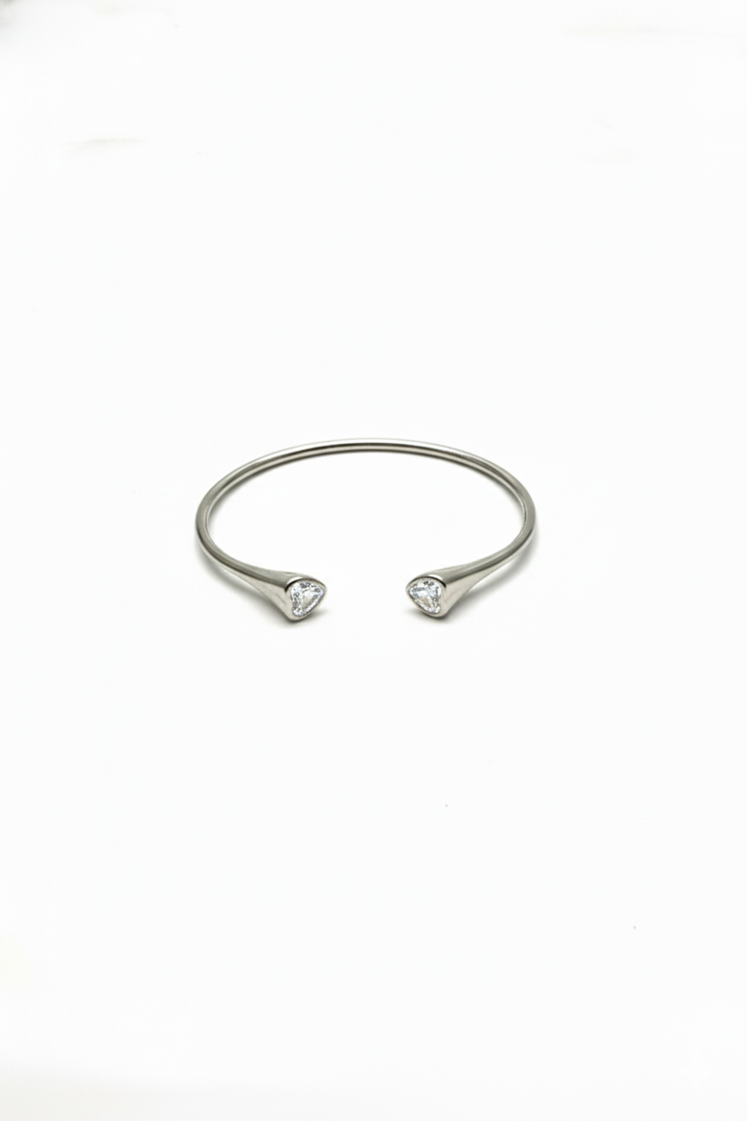 Chokho Twin Heart Cuff Bracelet
