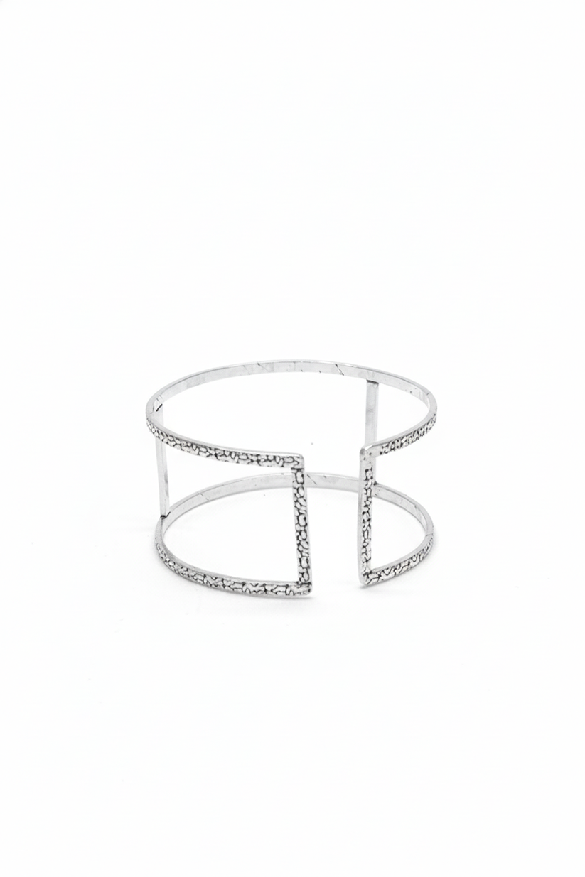Chhap Ripple Cuff Bangle - Adjustable Size