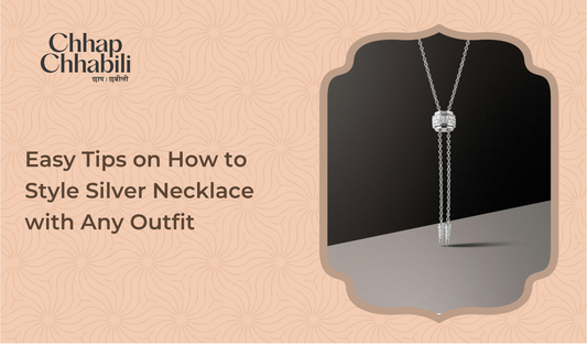 how to style silver necklace