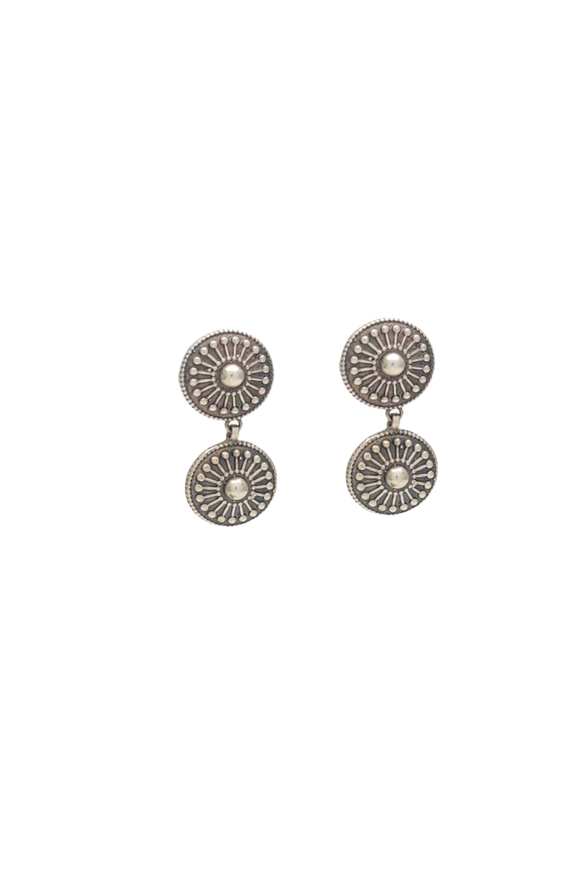Chhap Twin Disc Earrings