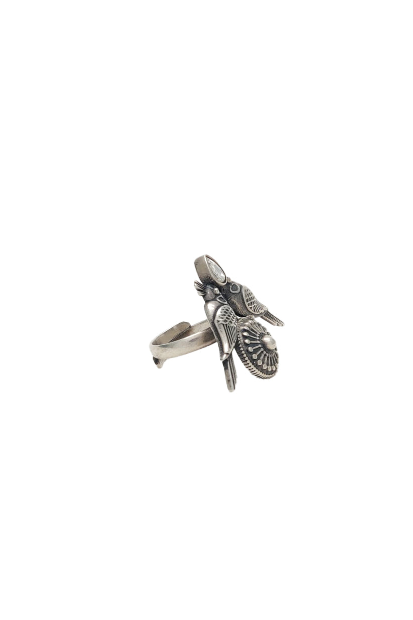 Chhabili Twin Bird Ring