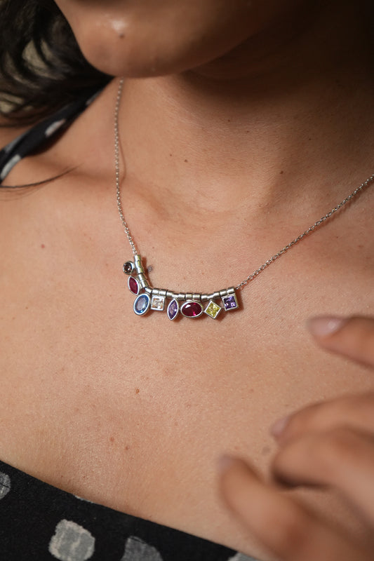 Chokho Gemstones Mismatched Necklace