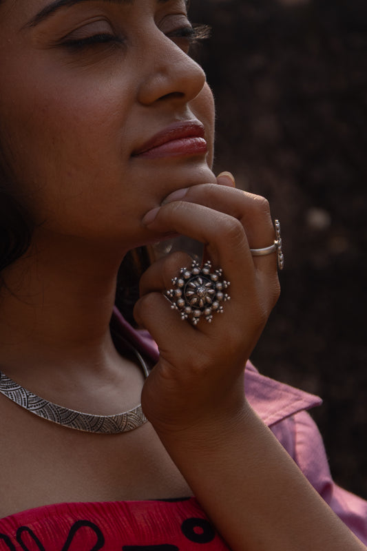Chhap Handcrafted Antique Amrapali Ring