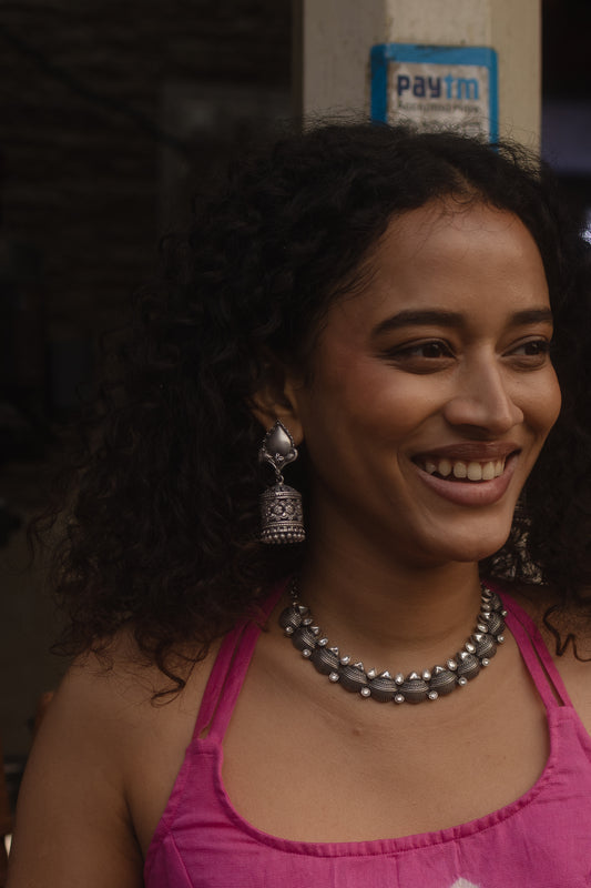 Chhap Jaali Work Paan Danglers