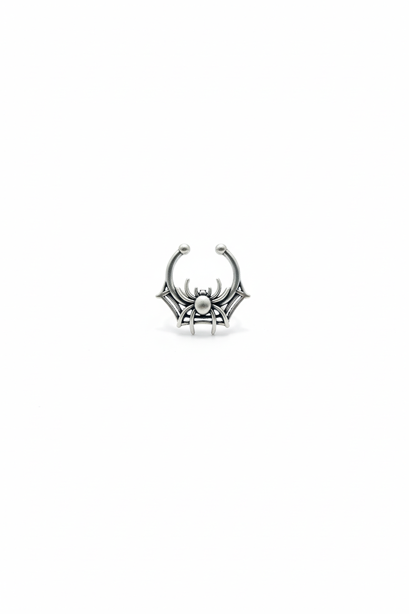 Spider Web Minimalist Septum PressOn Nosering