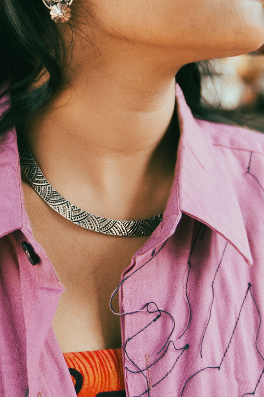 Chhap Roop-Rekha Hasli Necklace