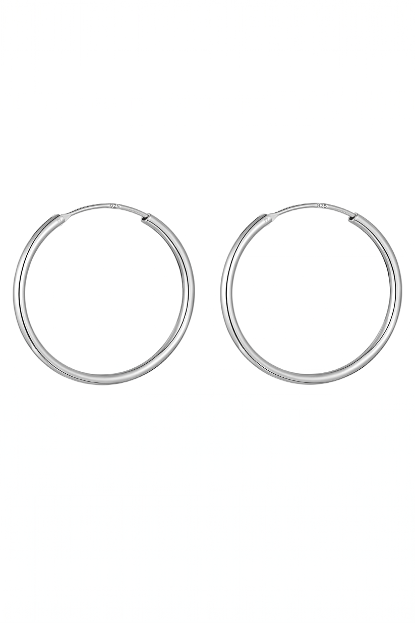 Chhap 925 Silver Hoop Earrings