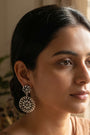 Chhap Celestial Flower Wheel Dangle Studs
