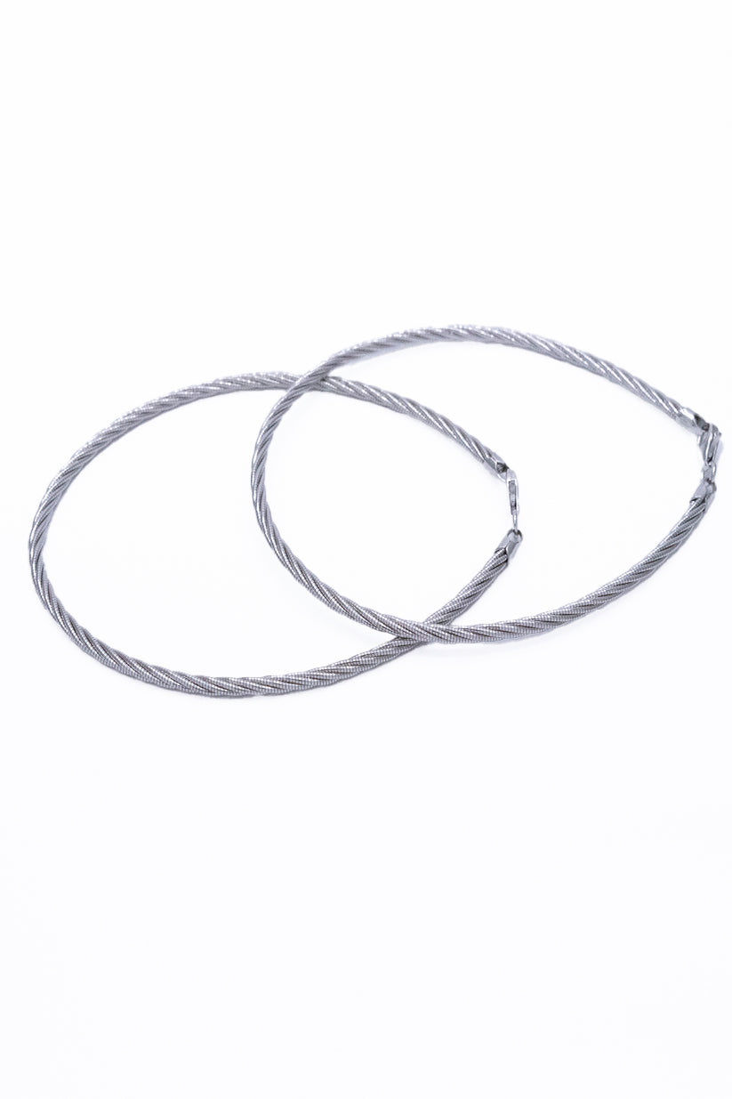 Chokho Aurel Twist Silver Anklet