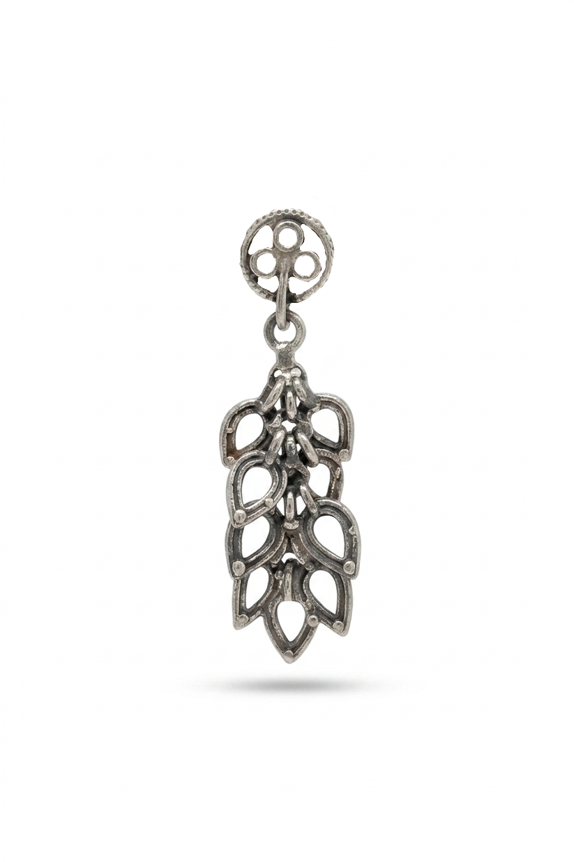 Chhap Raavi Tribal Silver Earring