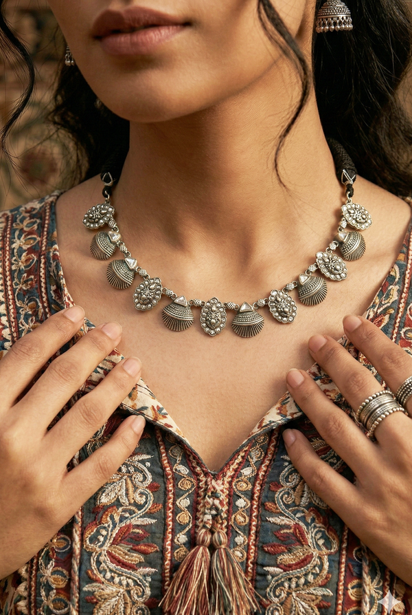 Chhabili Kundan Jadau Rajkumari Haar