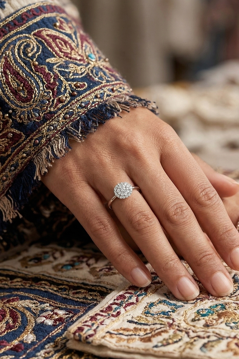 Chokho Crystal Cluster Ring