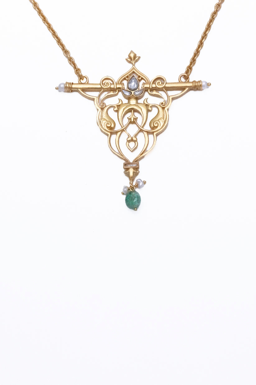 Chhavi Temple Bloom Necklace