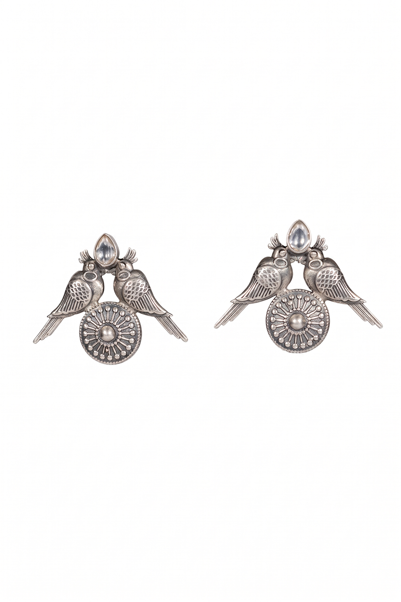 Chhabili Twin Bird Earring