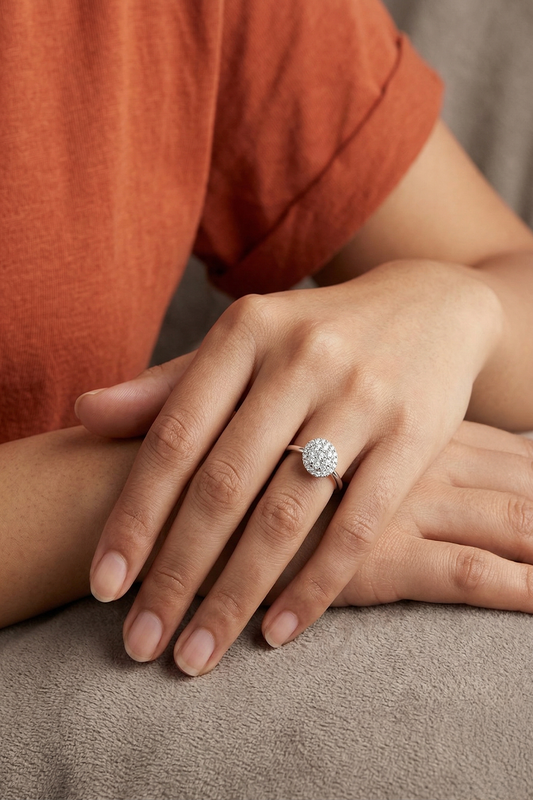 Chokho Crystal Cluster Ring