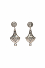 Chhap Vintage Textura Silver Drop Dangler
