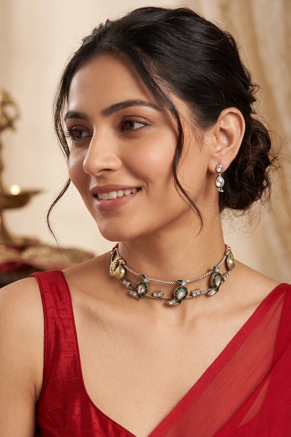 Chhabili Morini Rajwadi Choker