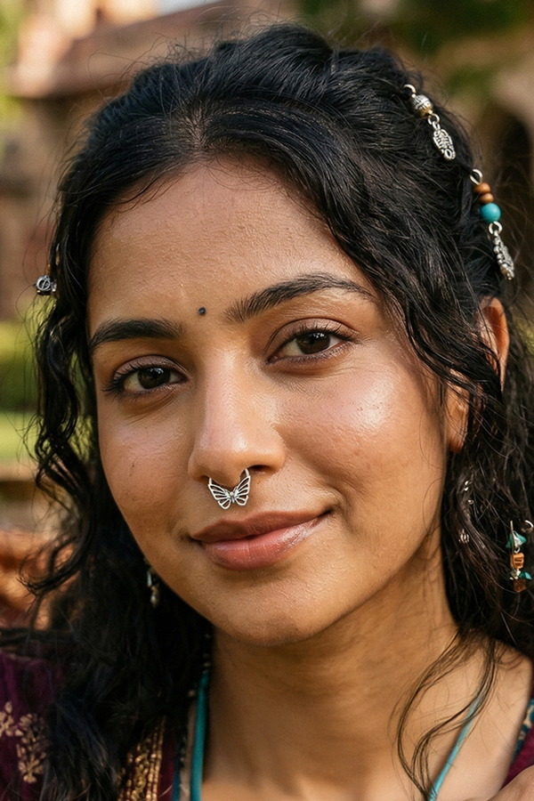 Butterfly Minimalist Septum Nosering