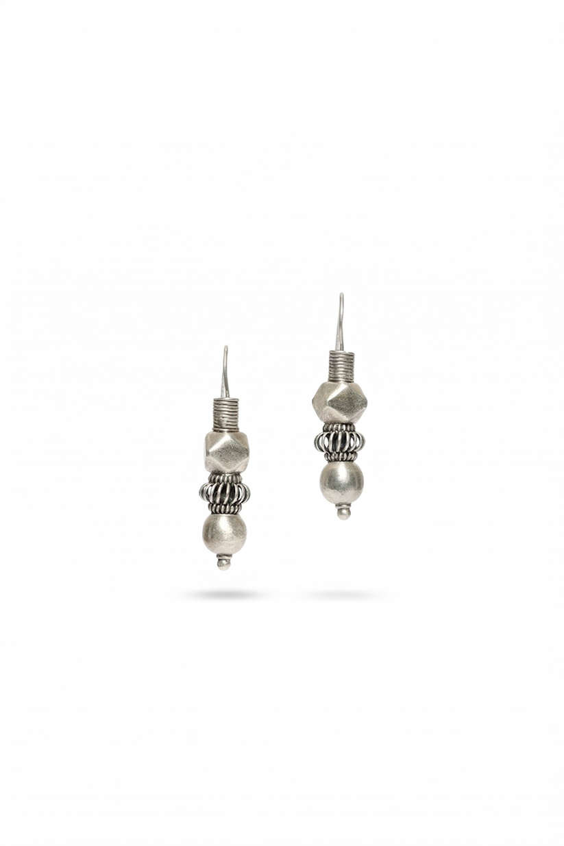 Chhap Imperial Orb Dangle Hoop Earrings