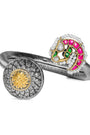 Chhabili Jadau Rani Cuff Bangle