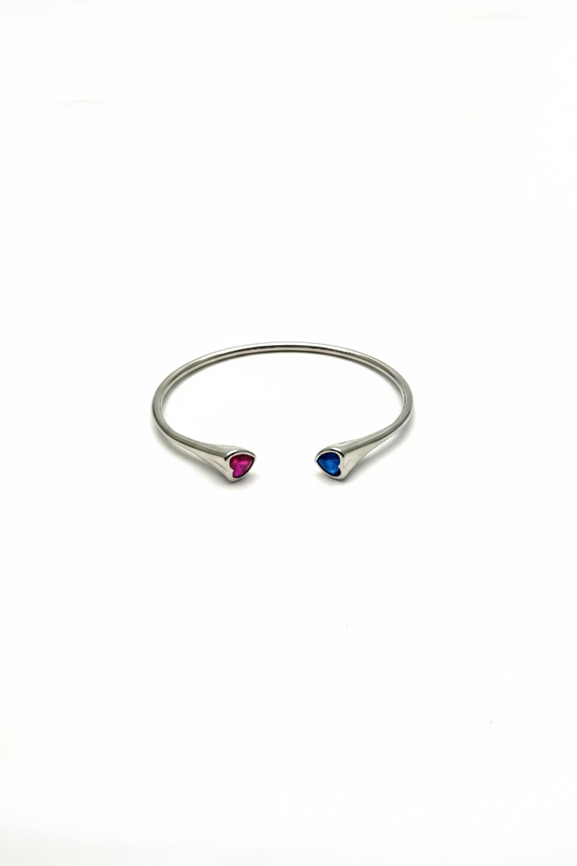 Chokho Duo Heart Cuff Bracelet