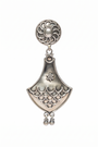 Chhap Vintage Textura Silver Drop Dangler