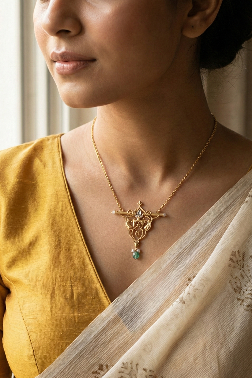 Chhavi Temple Bloom Necklace