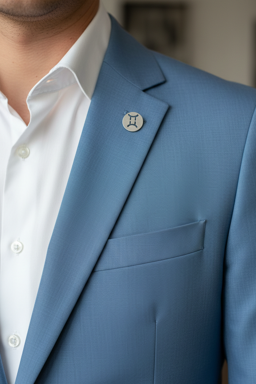 Gemini Zodiac Sign Brooch