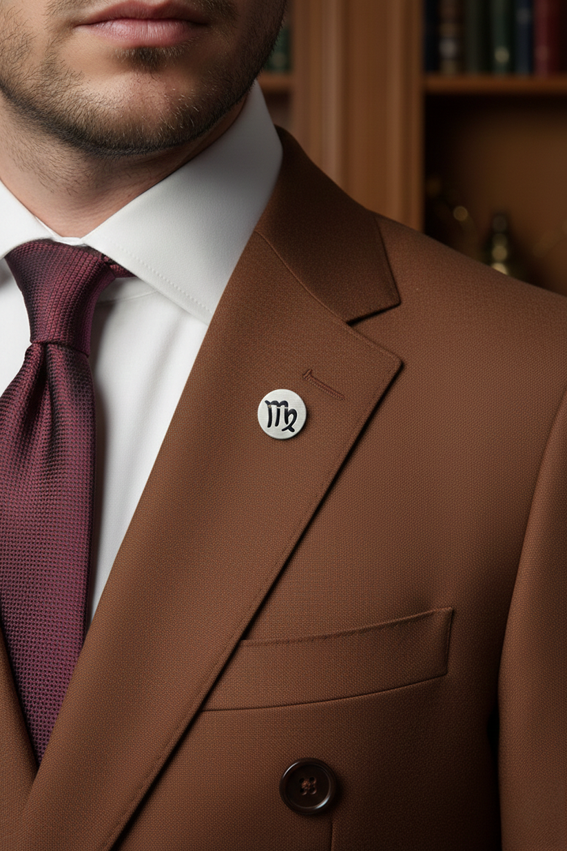 Virgo Zodiac Sign Brooch