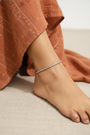 Chokho Aurel Twist Silver Anklet
