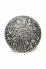 Chhap Hand-Engraved Floral Silver Studs