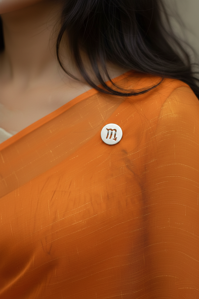 Scorpio Zodiac Sign Brooch