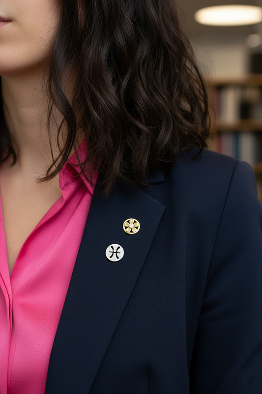 Pisces Zodiac Sign Brooch
