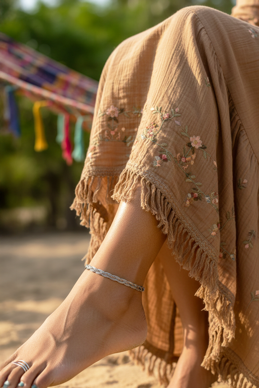 Chokho Savi Silver Anklet