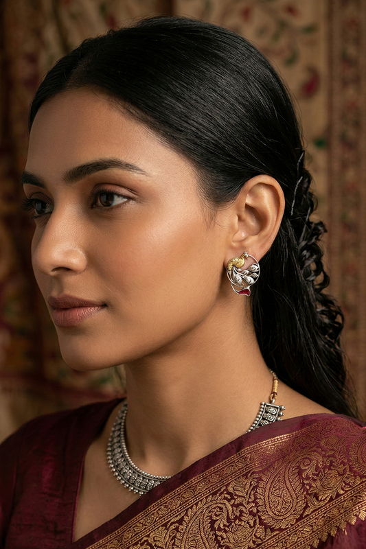 Chhabili Mayura Studs