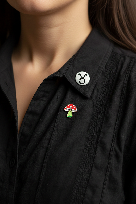 Taurus Zodiac Sign Brooch