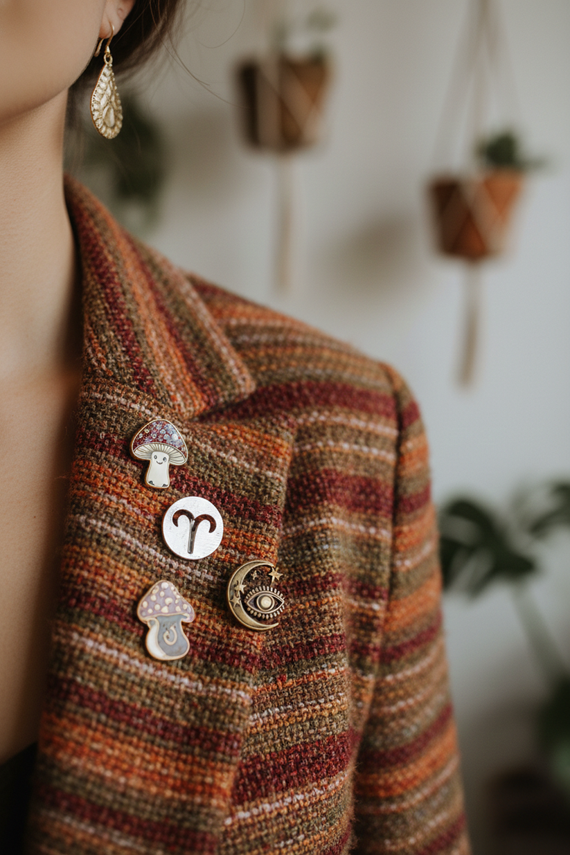 Aries Zodiac Sign Brooch
