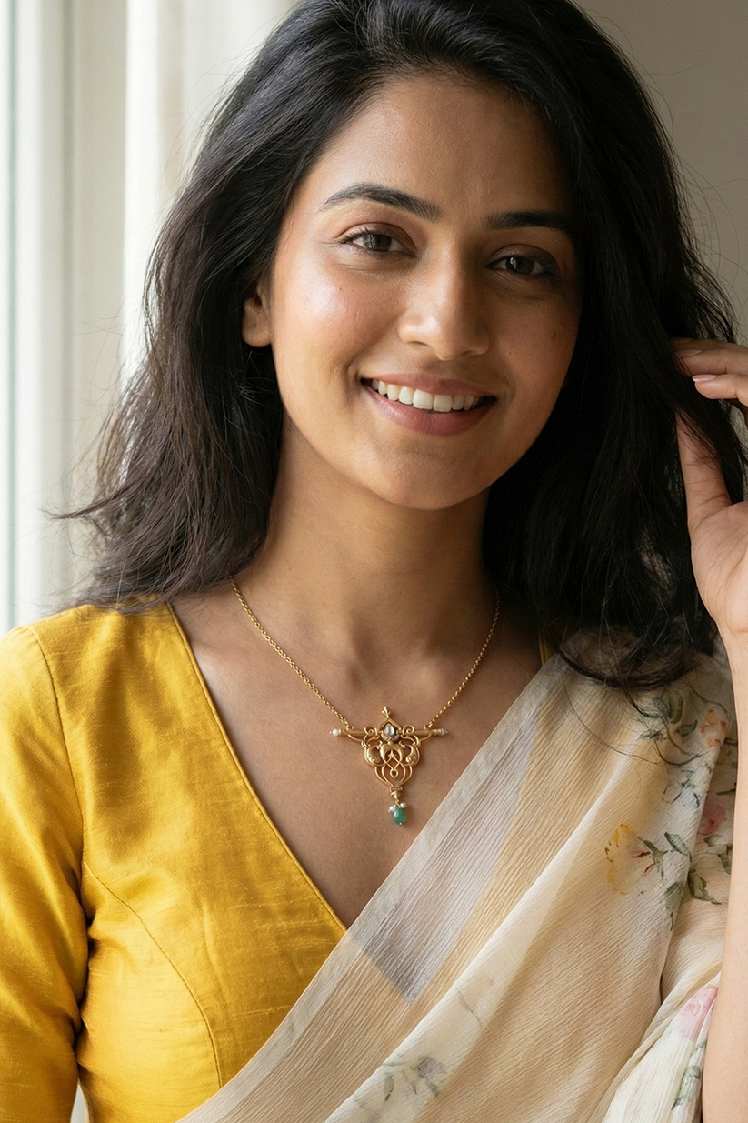 Chhavi Temple Bloom Necklace