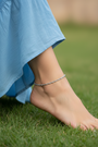 Chokho Zina Silver Anklet