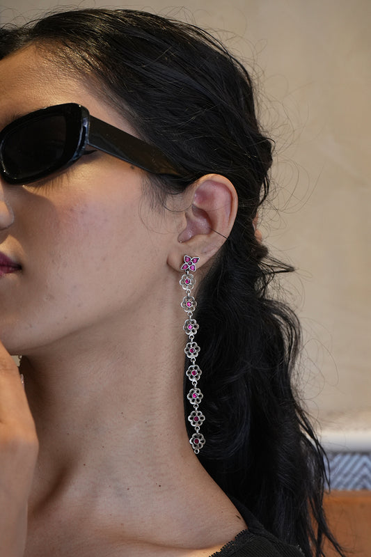 Chhabili Roselle Cascade Earrings
