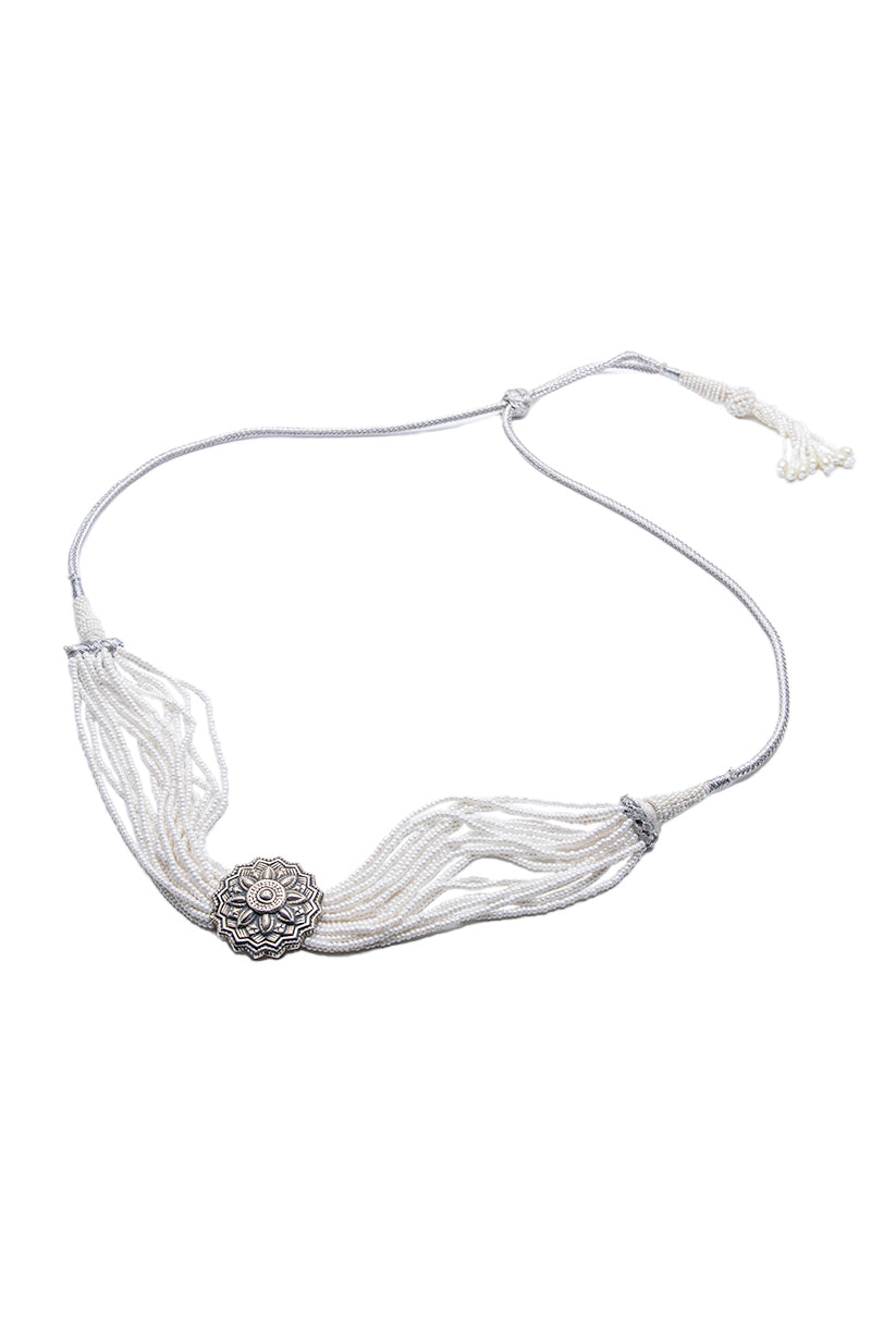 Chhabili Floral Cheed-Bead Choker