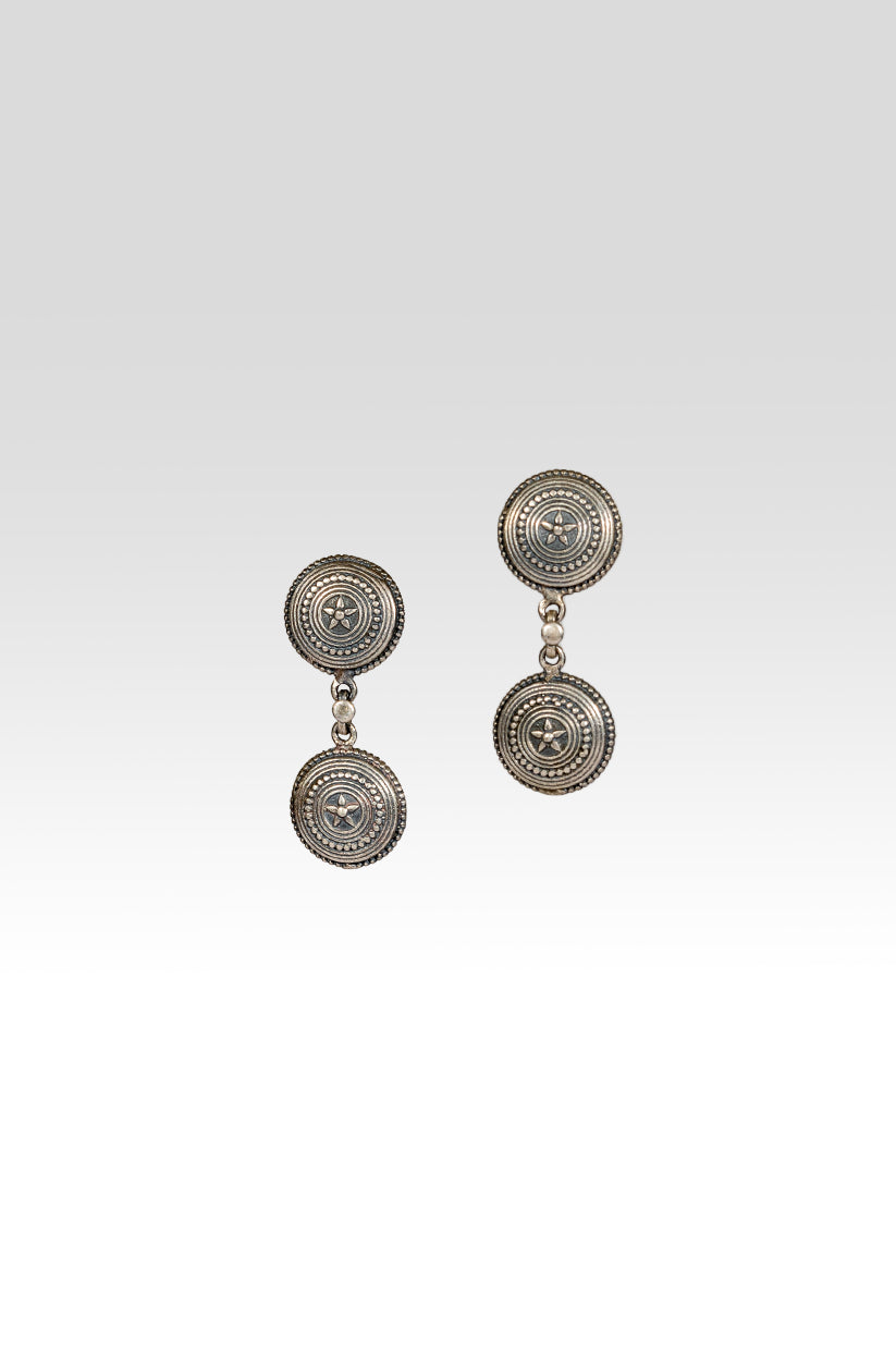 Chhap Antique Dual Disc Earrings