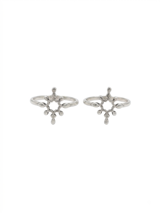 Phulwari 925 Silver Toe Ring