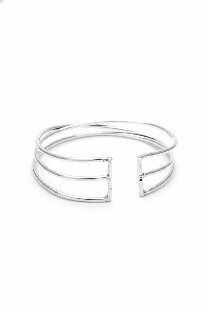 Chhap Chic Trio Wire Cuff Bangle