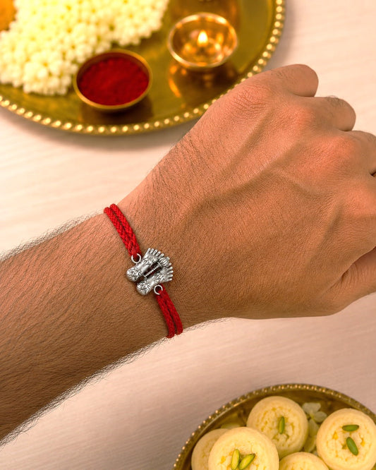Ram Charan Paduka 925 Silver Rakhi